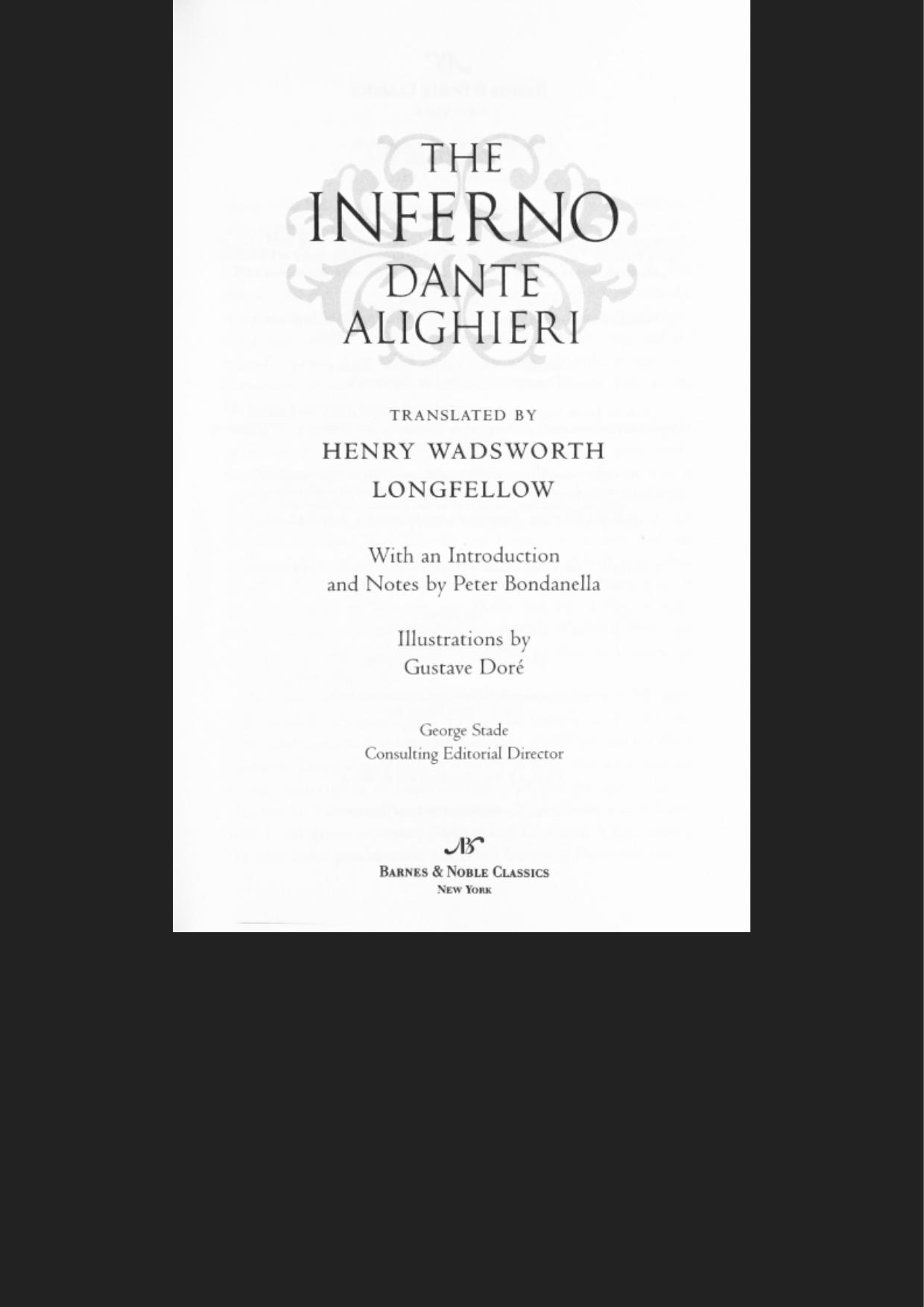 The Inferno (Barnes & Noble Classics Series)