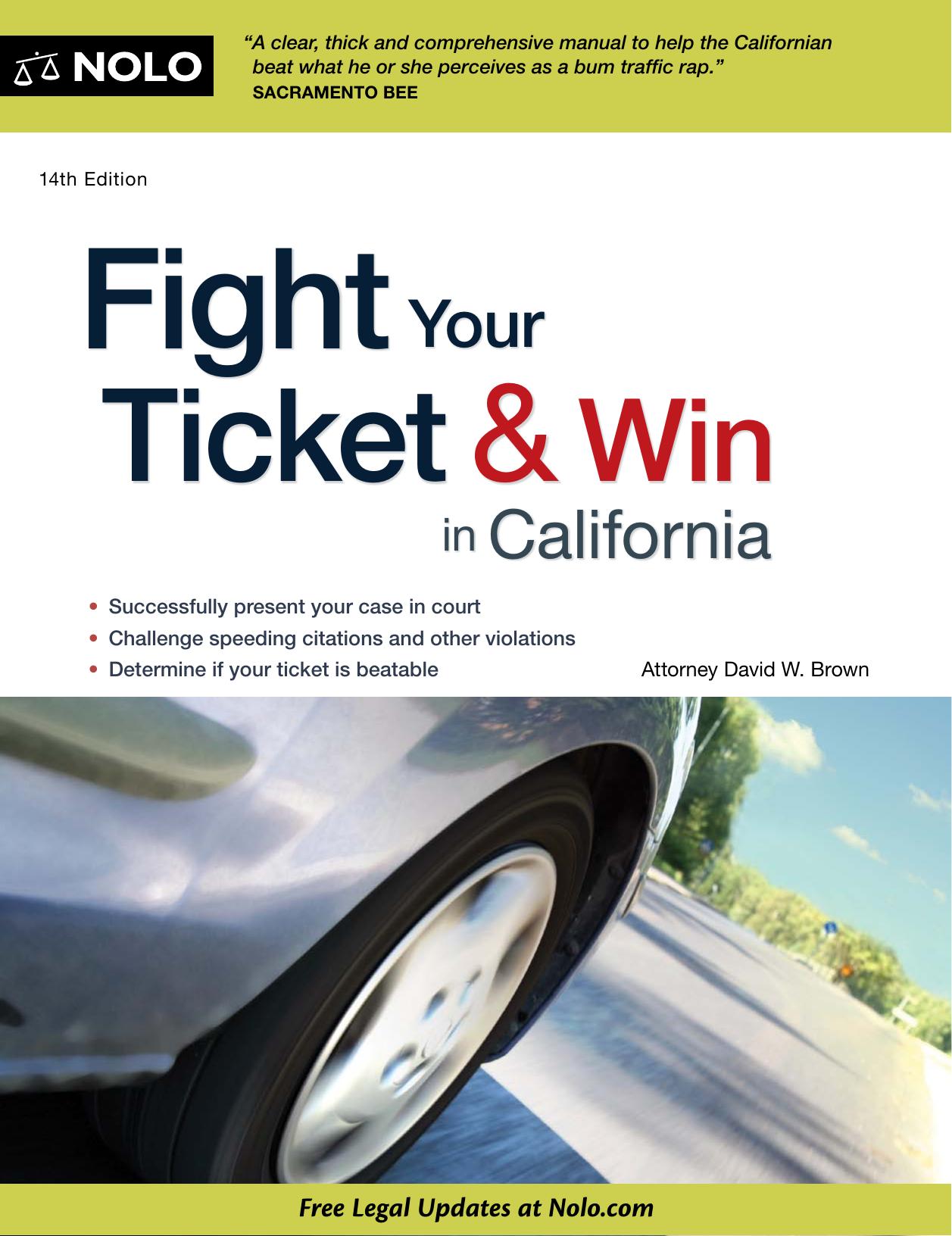 Fight Your Ticket & Win in California
