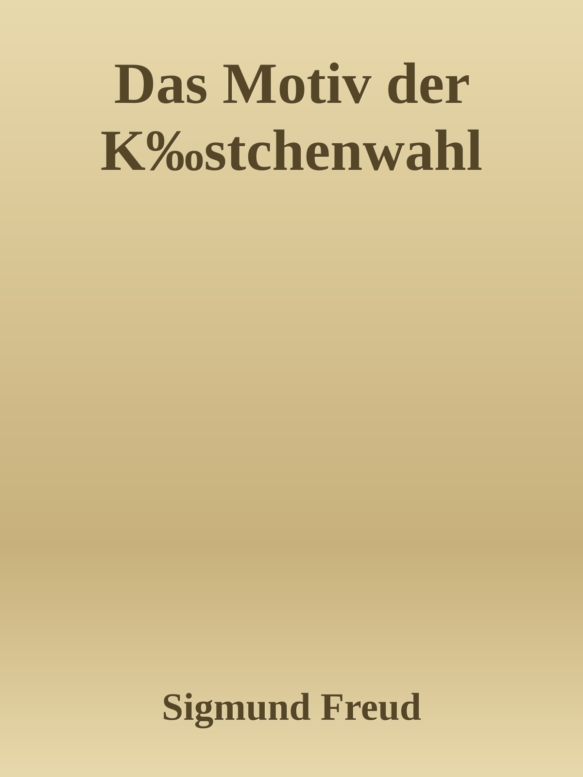 Das Motiv der K‰stchenwahl