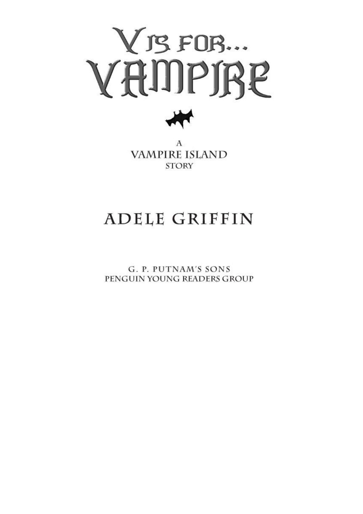 V is for...Vampire