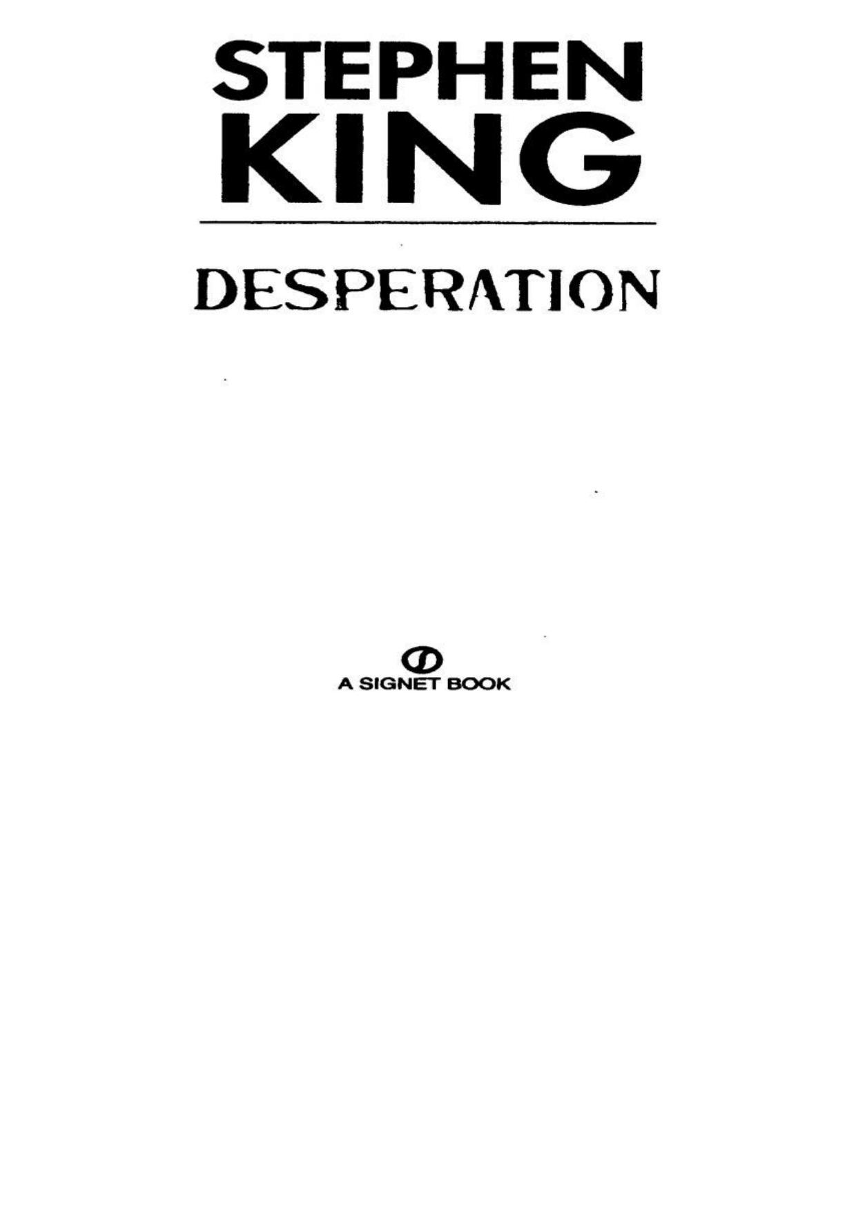 Desperation