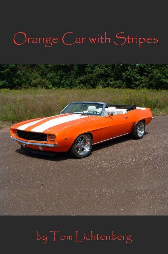 Orange Car with Stripes