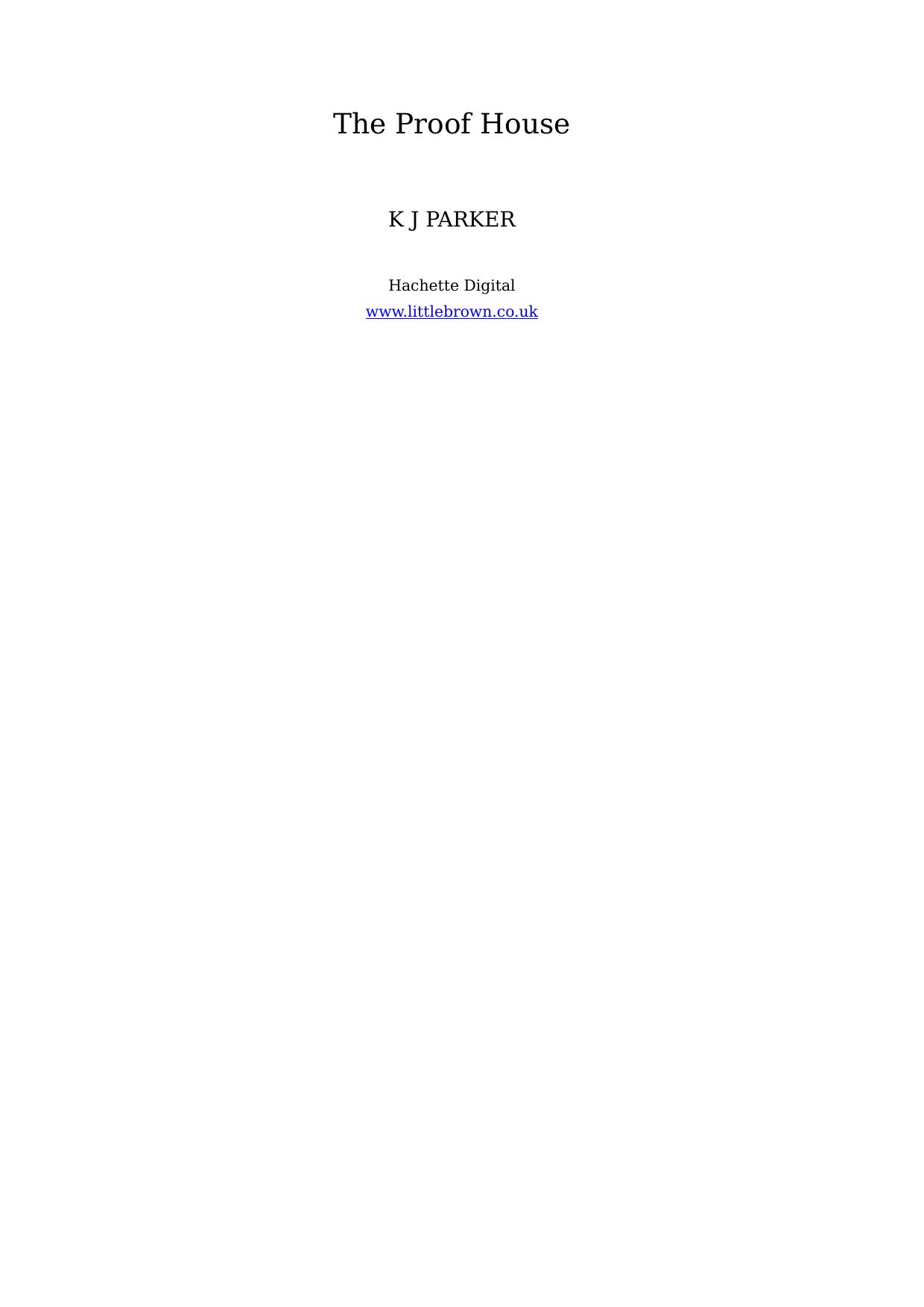 The Proof House: The Fencer Trilogy