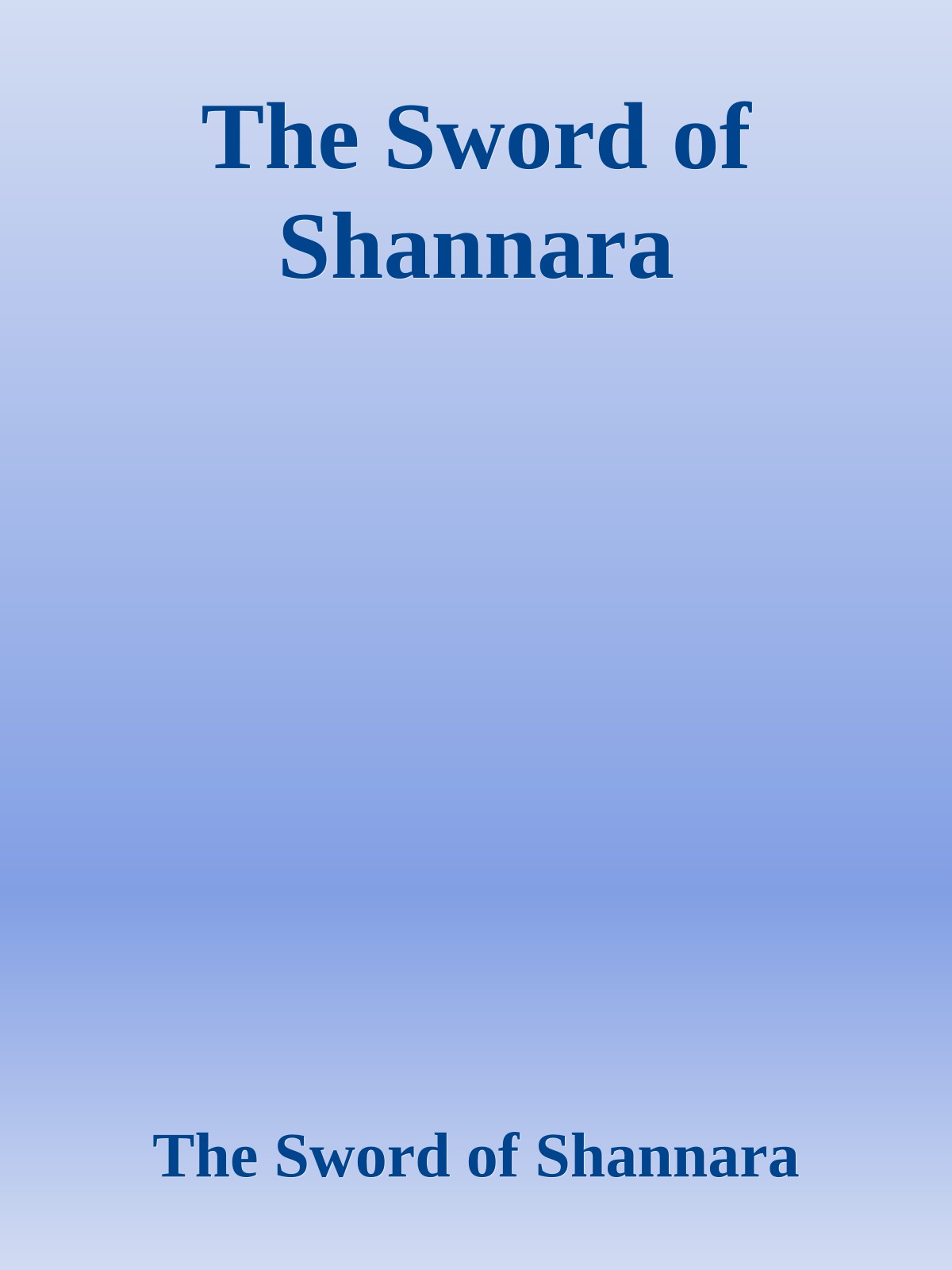The Sword of Shannara