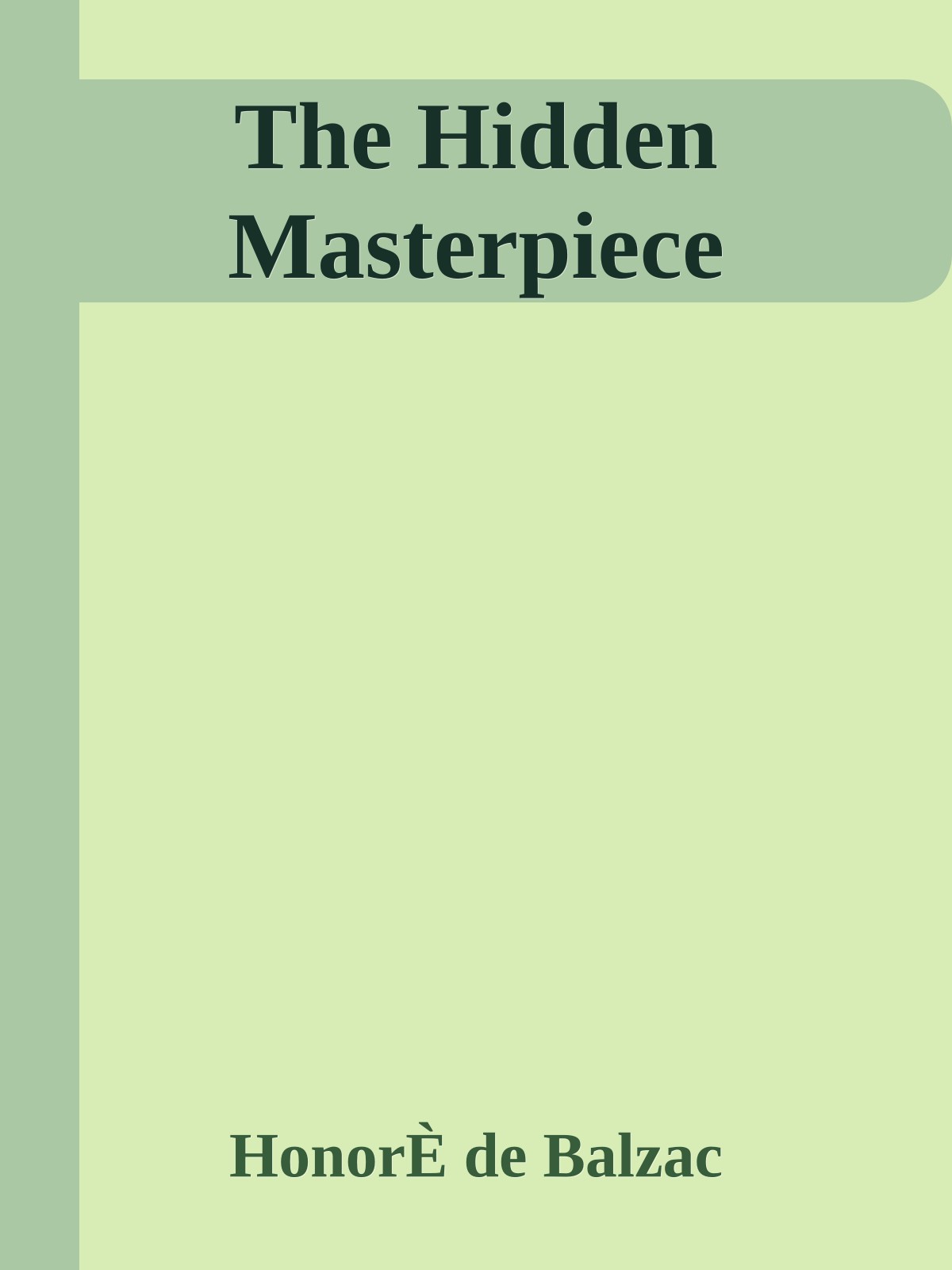 The Hidden Masterpiece