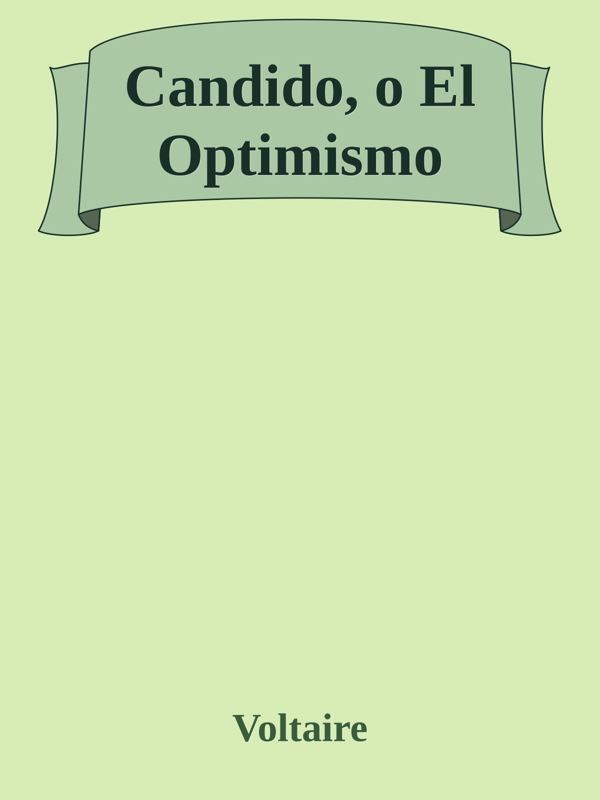 Candido, o El Optimismo