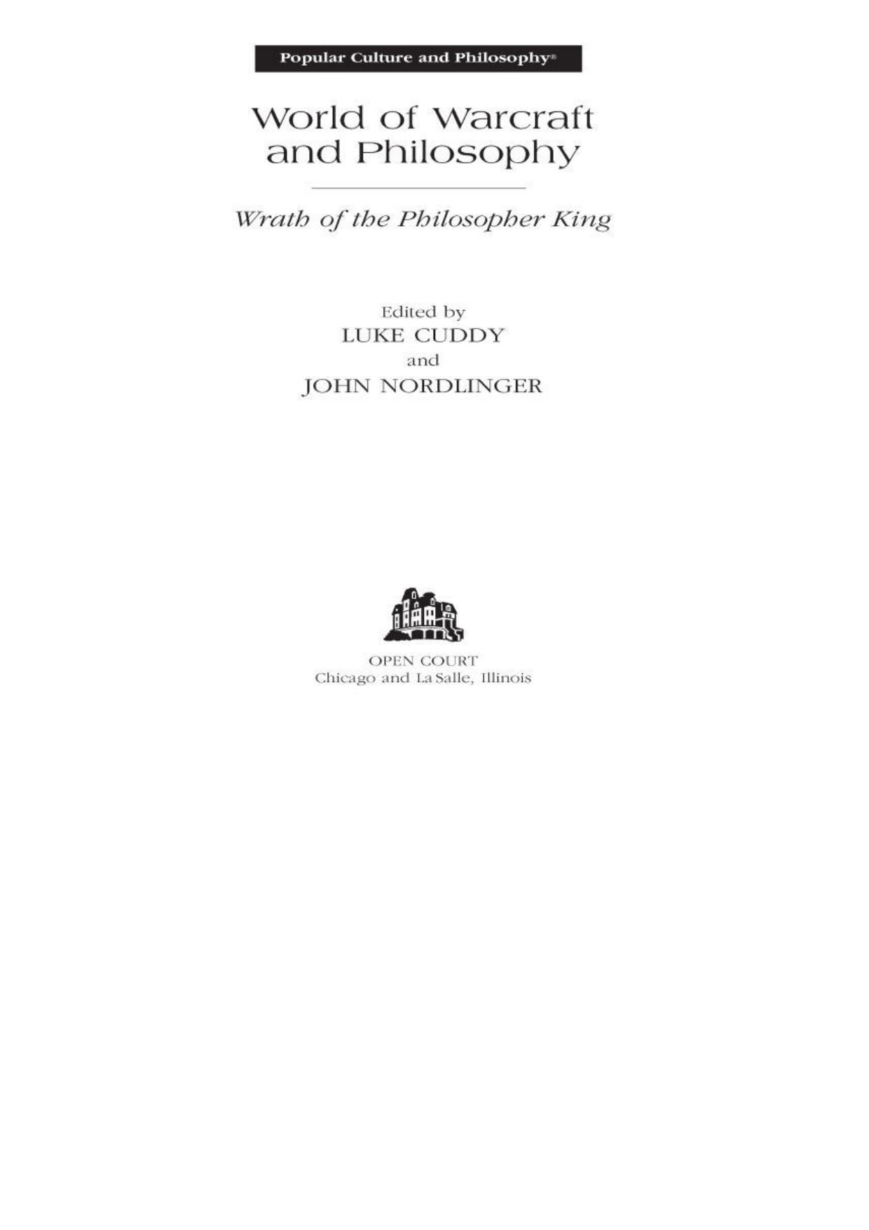 World of Warcraft and Philosophy