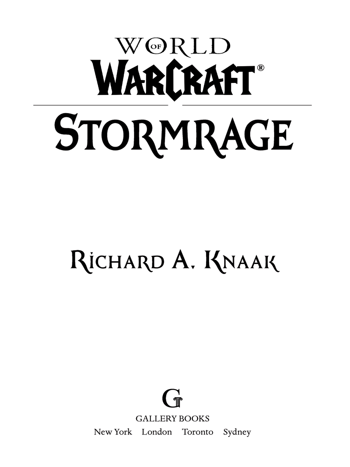 WORLD OF WARCRAFT STORMRAGE