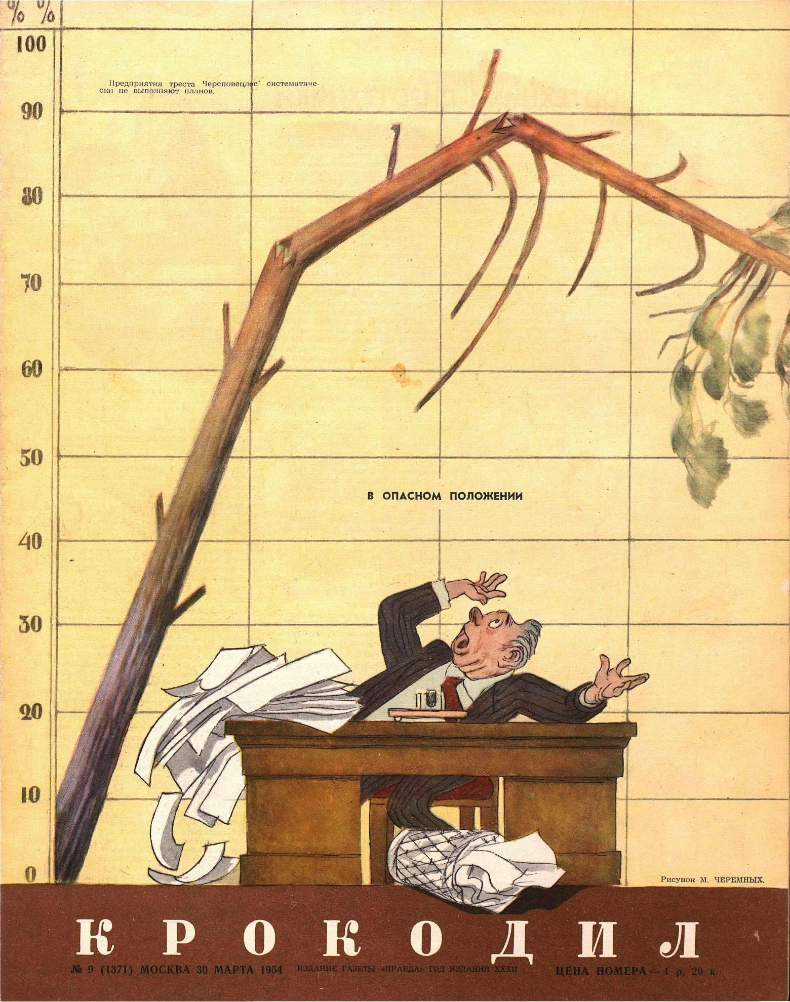 Крокодил, 1954 , № 09
