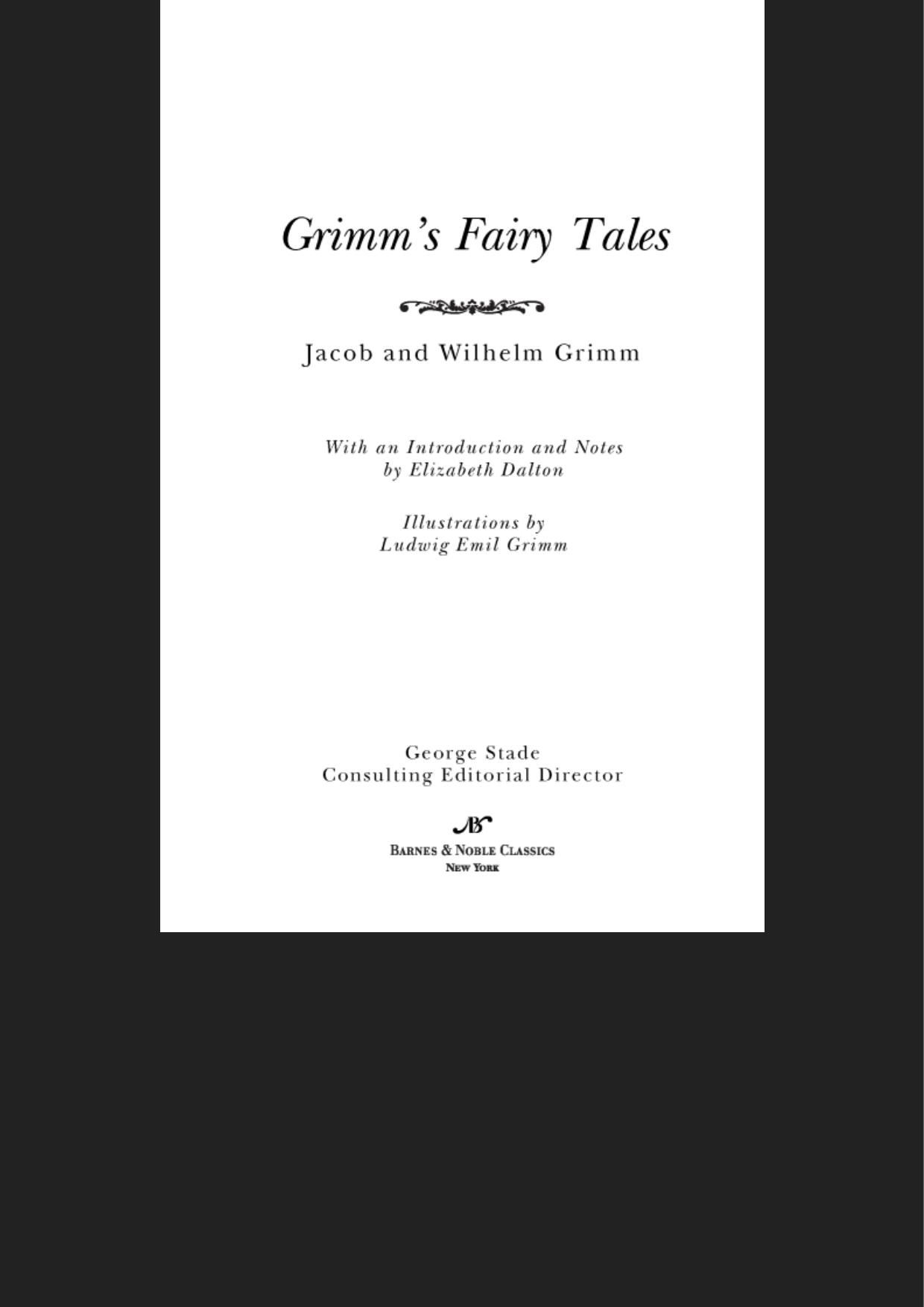 Grimm's Fairy Tales