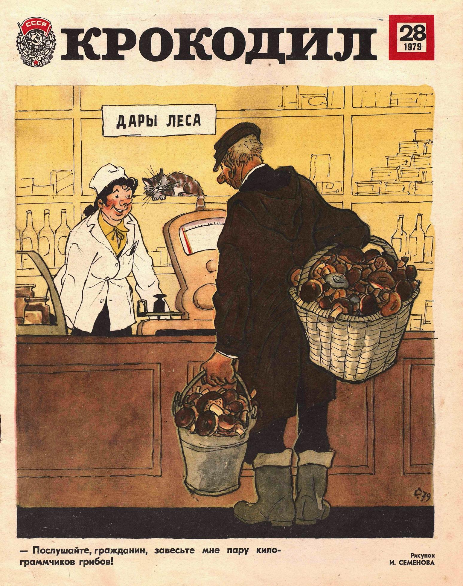 Крокодил, 1979 , № 28